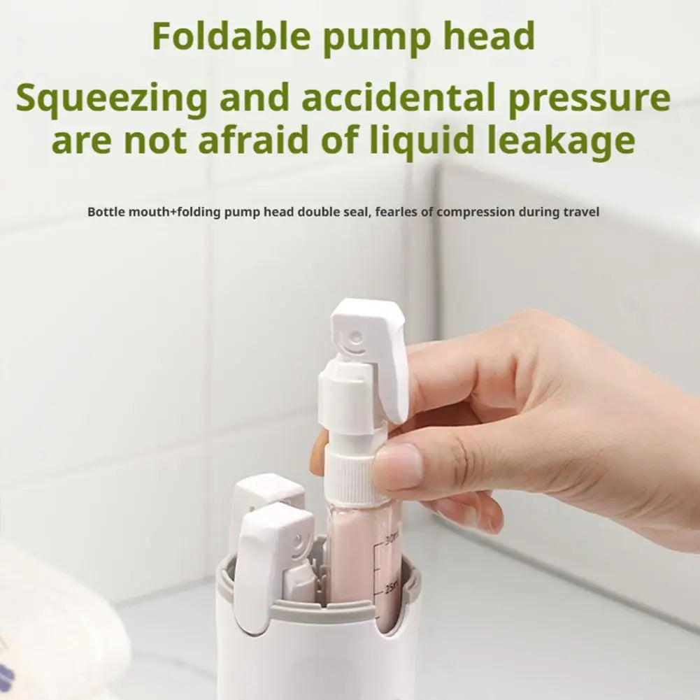 4 In 1 Travel Dispenser Portable Travel Bottles Leak Proof Leakproof Travel Container For Perfume Shampoo Conditioner Lotion 1pc