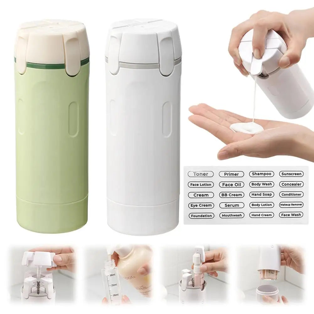 4 In 1 Travel Dispenser Portable Travel Bottles Leak Proof Leakproof Travel Container For Perfume Shampoo Conditioner Lotion 1pc